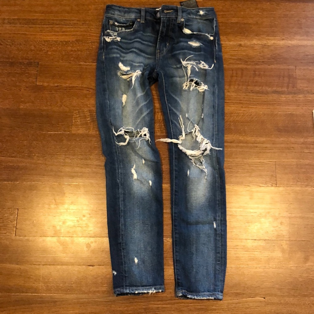 Zara Premium Denim Women’s Distressed Jeans Sz 2